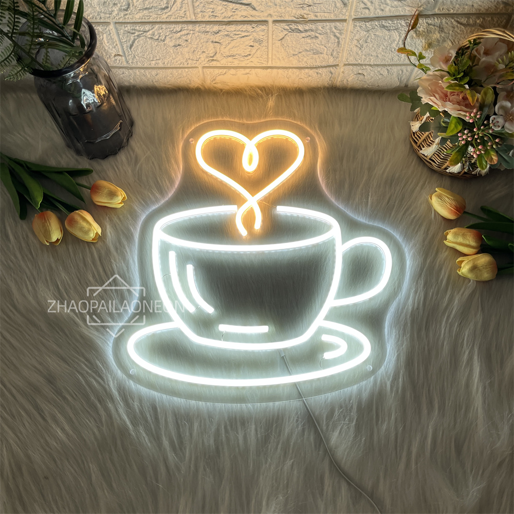 Coffee Tea Neon Sign - コーヒー紅茶ネオンサイン コーヒーショップ吊り下げLEDウォールデコ ビジネスネオンライトサイン バーカフェ茶店装飾用