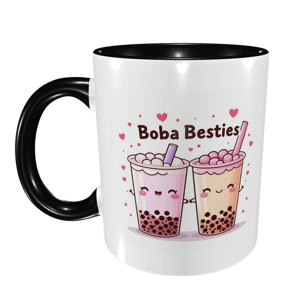 Coffee Tea Boba - ボバベストイーズ キュート カワイイ バブルティーマグ 面白いセラミックコーヒーマグ ティーカップ