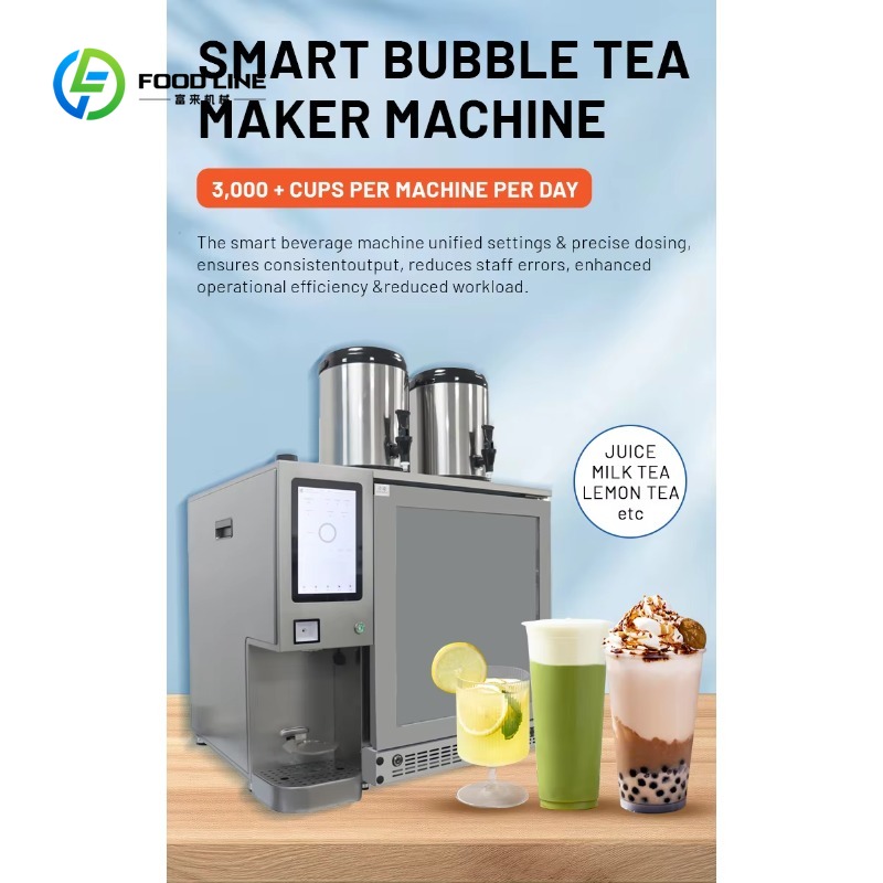 Coffee Tea Boba - カスタマイズ可能な高生産性ステンレス製リモコン式ボバティー自動販売機、スマート飲料コーヒーショップマシン（バブルティー用）