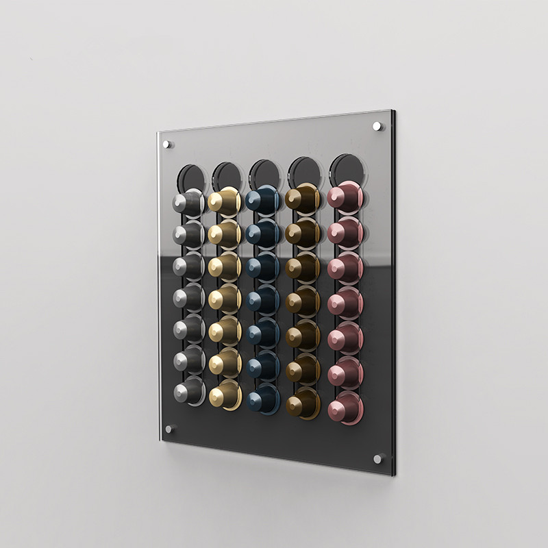 Coffee Capsule Holder - 耐久性と透明なコーヒーカプセルストレージ多用途ディスプレイコーヒーカプセルホルダー整理されたストレージ省スペース設計