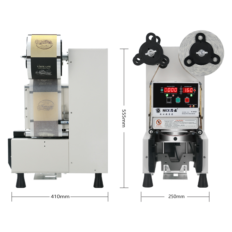 Coffee Tea Boba - 自動カップシーリングマシン 90 95 98mm PP コーヒー