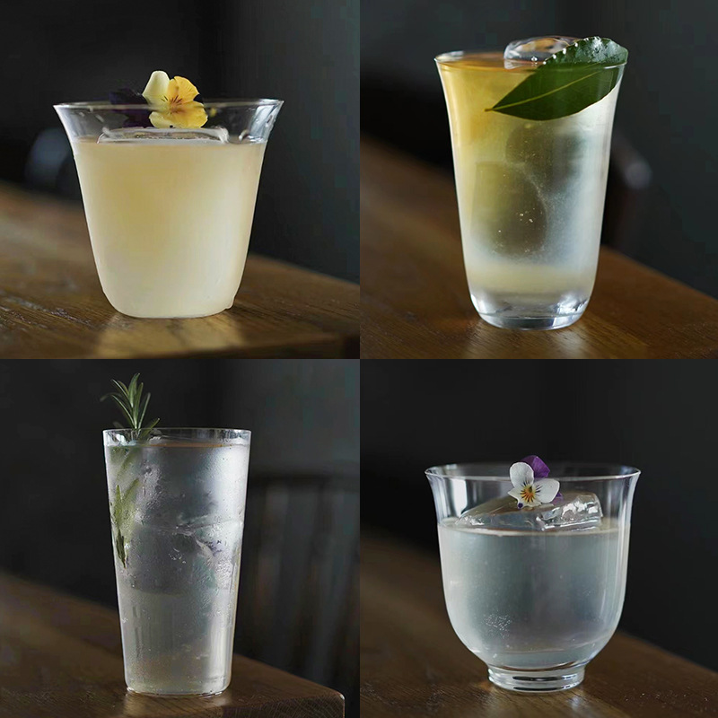Coffee Tea Boba - 日本酒グラス、カンフーボバティーカップ、カクテルウイスキーグラス、高級コーヒーカップ、バーワインアクセサリーキッチン用品