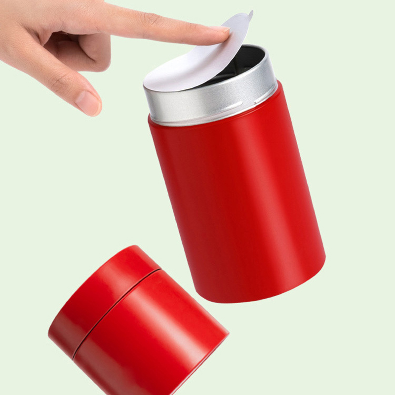 Coffee Tea Box - コーヒーキャディーオーガナイザー家庭用収納キッチンガジェットミニブリキ箱茶缶小型旅行用ポータブル容器瓶砂糖