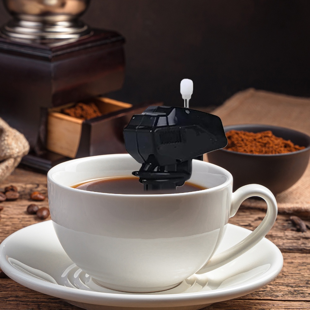 Coffee Tea Mix - 10個入りボート型コーヒースティラーデバイス、お手入れ簡単、小型電動ドリンクミキシングガジェット、友人や家族へのマグカップ・ティーカップ用ホリデーギフト