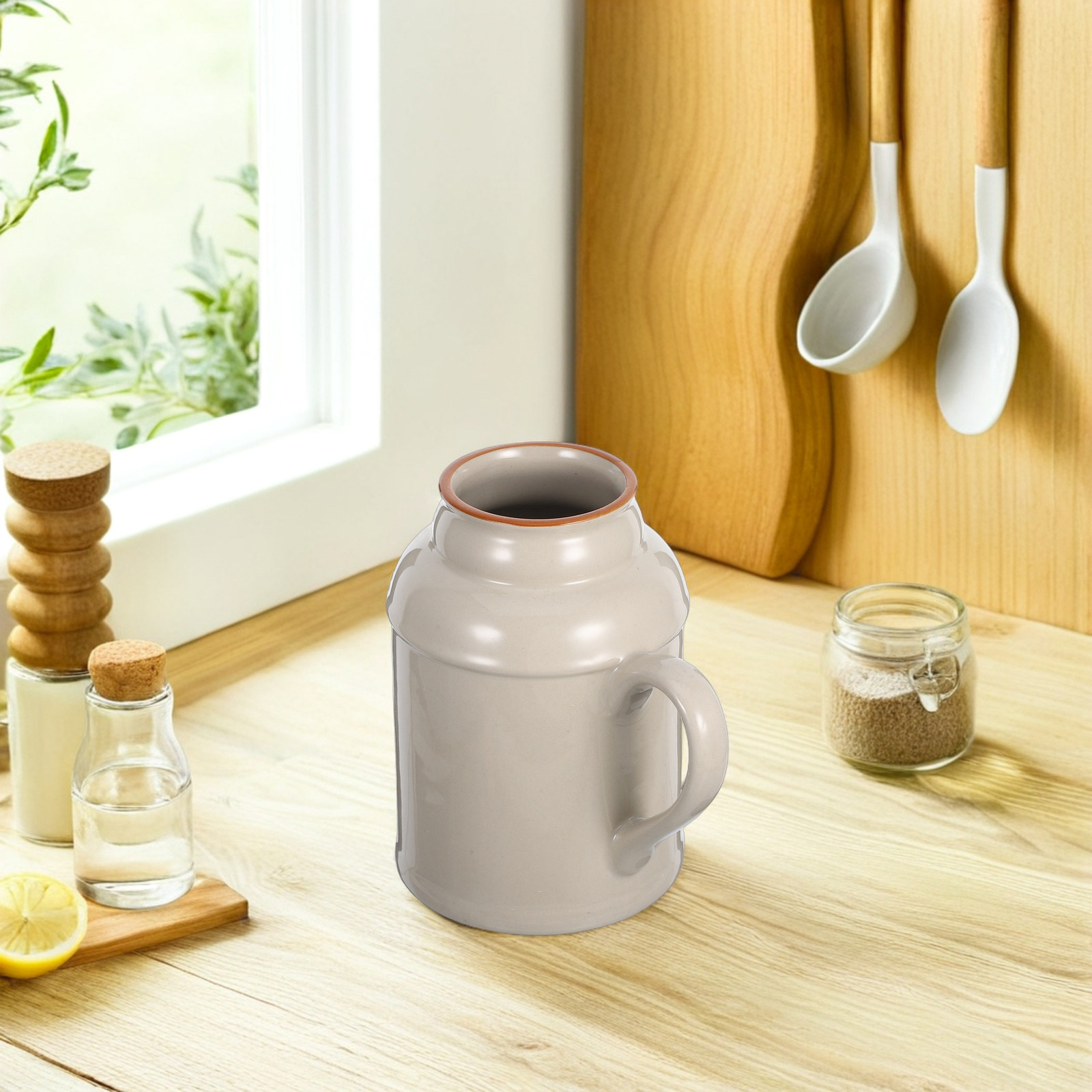 装飾的なヴィンテージセラミック製水差し、蓋付きレトロキッチン - Water Tea And Coffee のレビューと価格