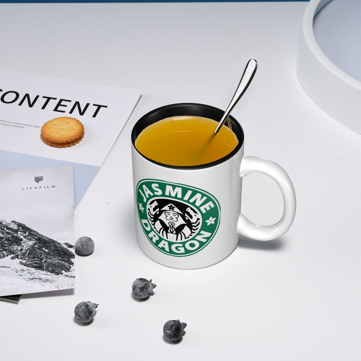 ジャスミンドラゴンマグ面白いセラミックコーヒーカップティーマ - Coffee Jasmine Tea のレビューと価格
