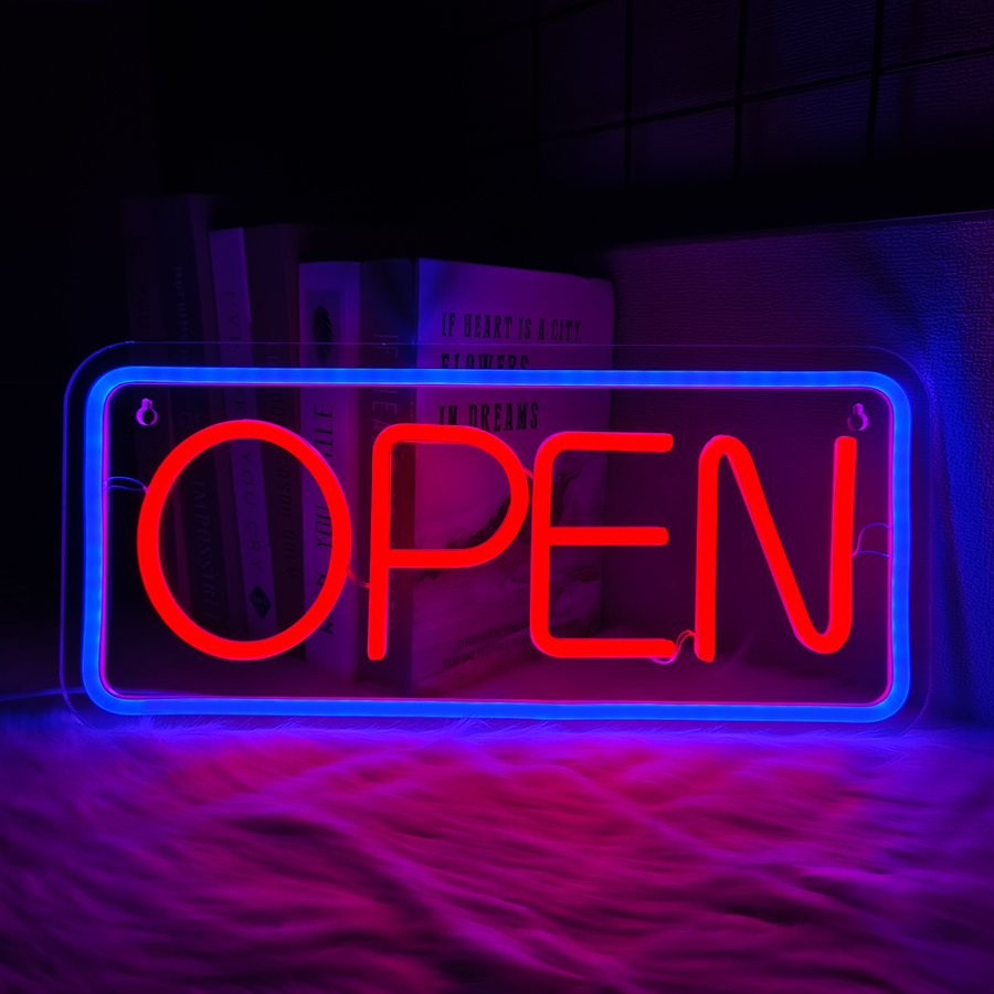 オープンネオンサイン、USBで駆動される大型ビジネスランプ、 - Coffee Tea Neon Sign のレビューと価格