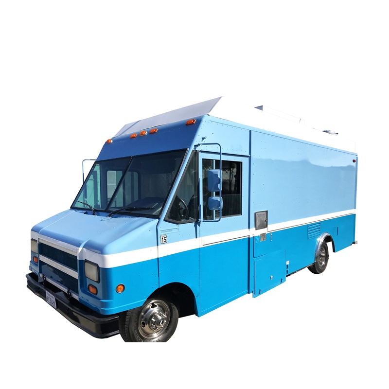 青色の電気コーヒー自動販売車、フードトラック、移動式キッチン - Coffee Tea Van のレビューと価格