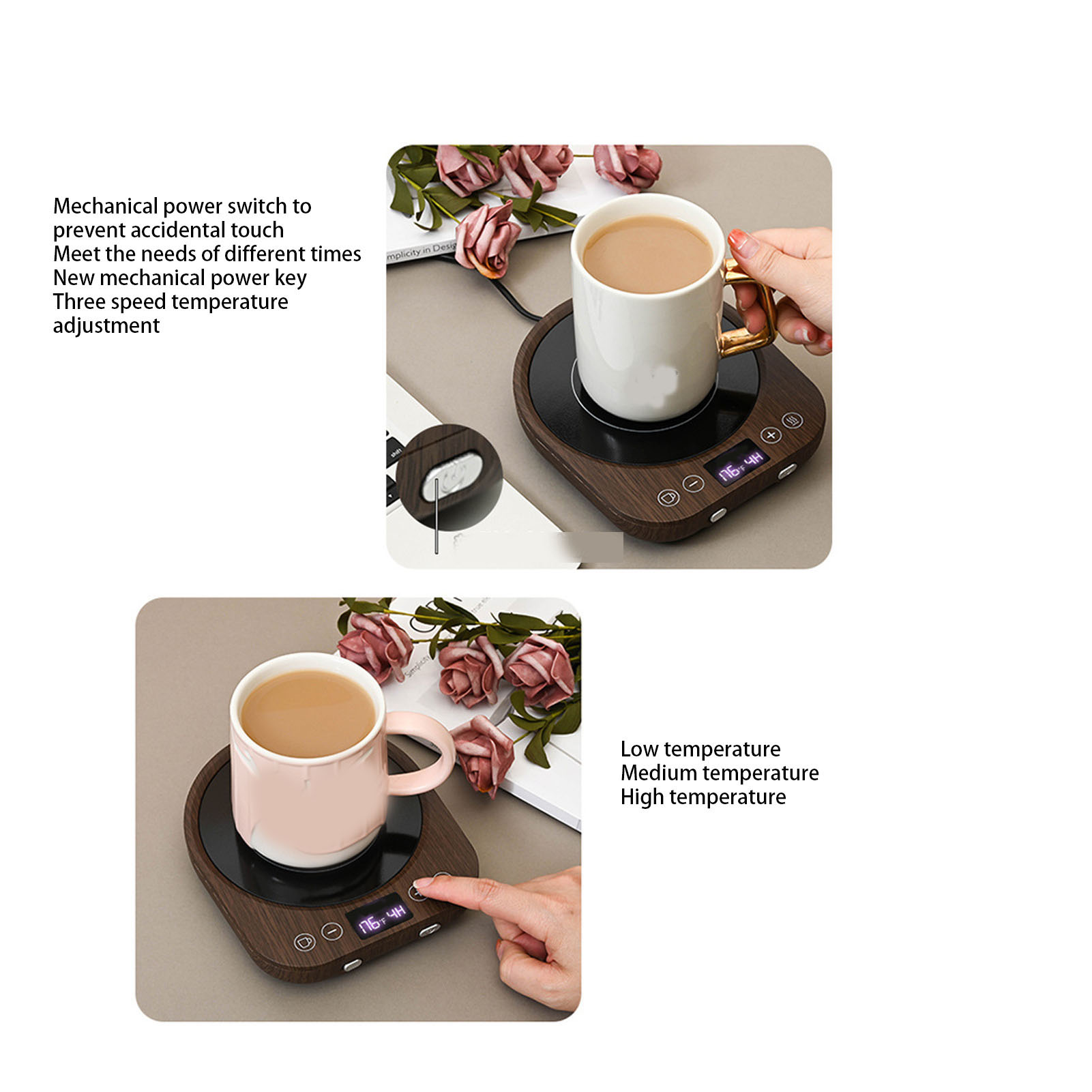 マグウォーマー 36W 急速加熱 3段階温度設定 1-9時間 - Coffee Tea Warmer のレビューと価格