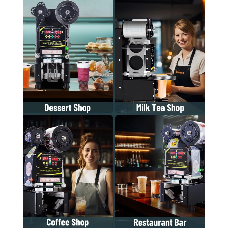 全自動紙製ミルクティーコーヒーヨーグルトジュースボババブルテ - Coffee Tea Boba のレビューと価格