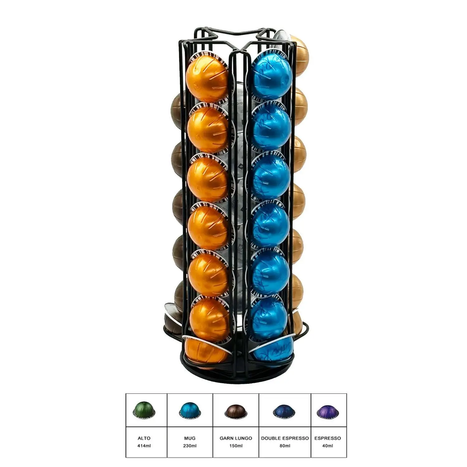Vertuoline 35個入り回転式コーヒーカプセルホルダ - Coffee Capsule Holder のレビューと価格