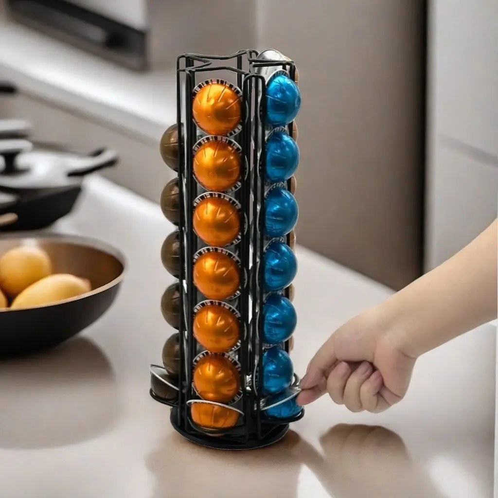 Vertuoline 35個入り回転式コーヒーカプセルホルダ - Coffee Capsule Holder のレビューと価格