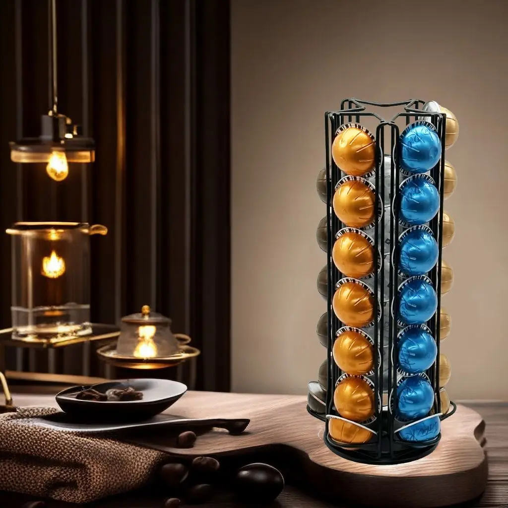 Vertuoline 35個入り回転式コーヒーカプセルホルダ - Coffee Capsule Holder のレビューと価格