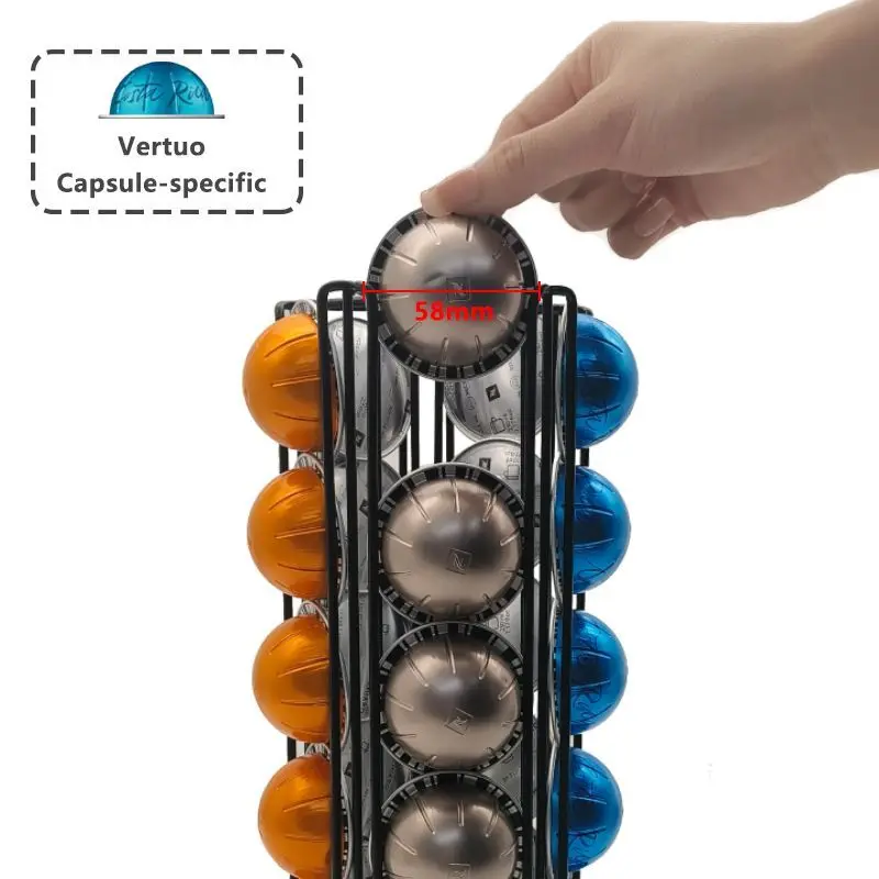 Vertuoline 35個入り回転式コーヒーカプセルホルダ - Coffee Capsule Holder のレビューと価格