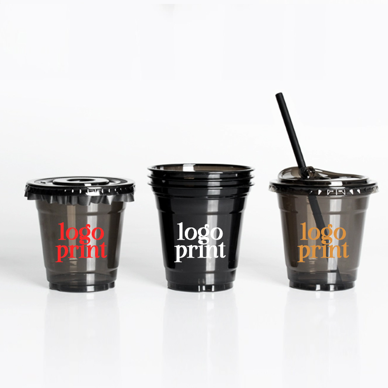 ロゴ入り使い捨て透明ペットコーヒーカップ、コールドドリンクカ - Coffee Tea In Chinese のレビューと価格