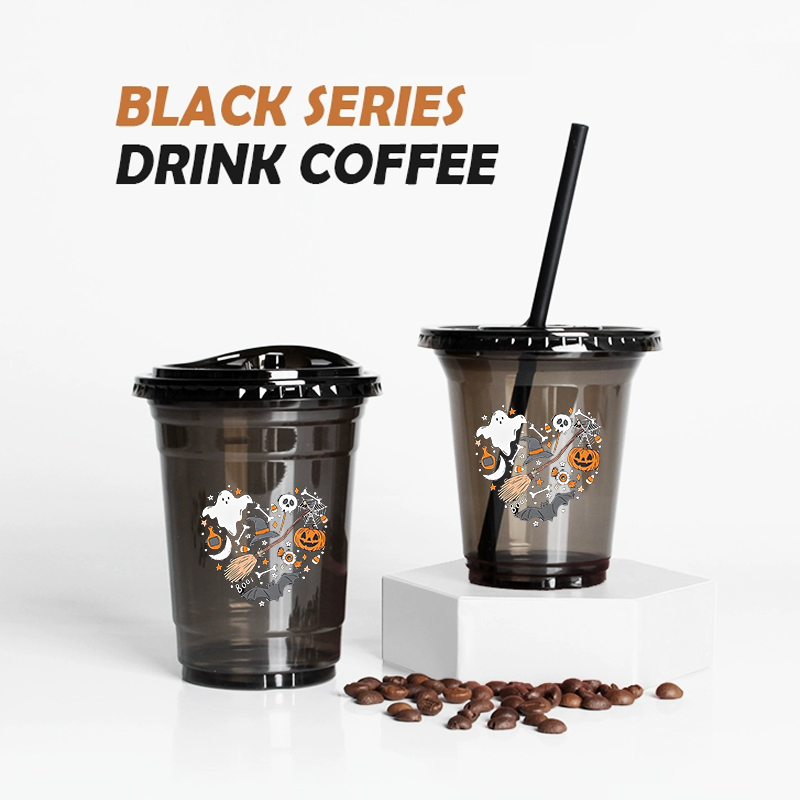 ロゴ入り使い捨て透明ペットコーヒーカップ、コールドドリンクカ - Coffee Tea In Chinese のレビューと価格