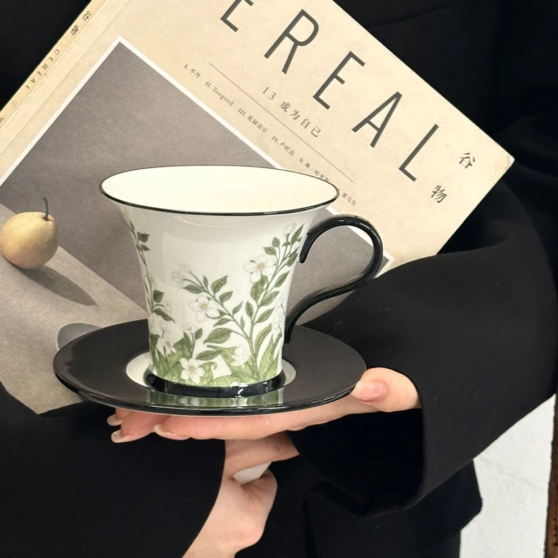 ヴィンテージ油絵ジャスミンコーヒーカップとプレートセットセラ - Coffee Jasmine Tea のレビューと価格