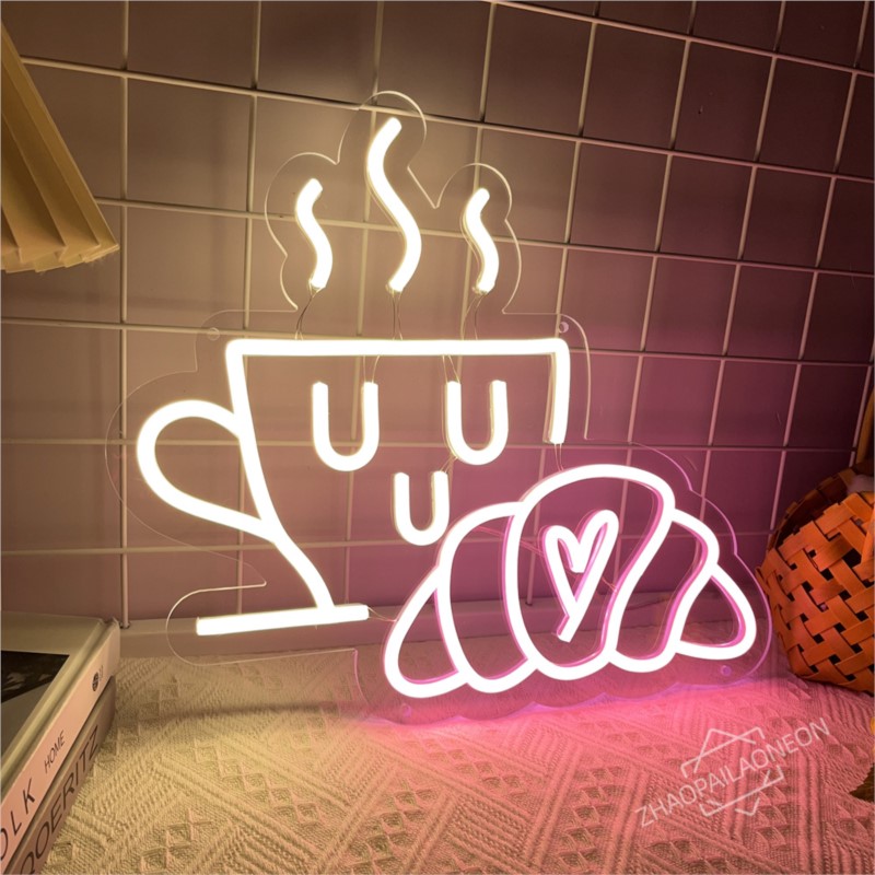 ネオンライトサイン,コーヒーパンの看板,レストラン,朝食店, - Coffee Tea Neon Sign のレビューと価格