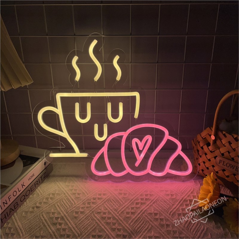 ネオンライトサイン,コーヒーパンの看板,レストラン,朝食店, - Coffee Tea Neon Sign のレビューと価格