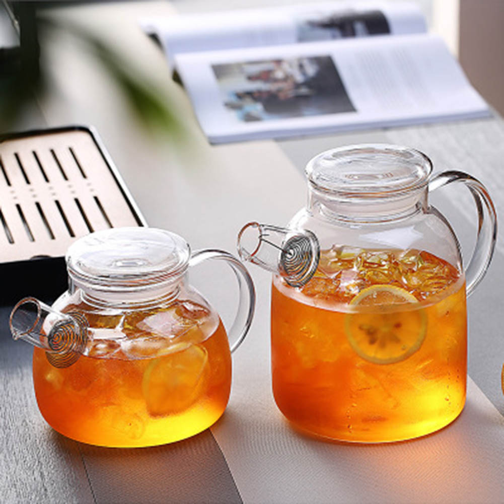 1000/1600 ミリリットル透明ホウケイ酸ガラスティーポ - Coffee Tea Jar Set のレビューと価格
