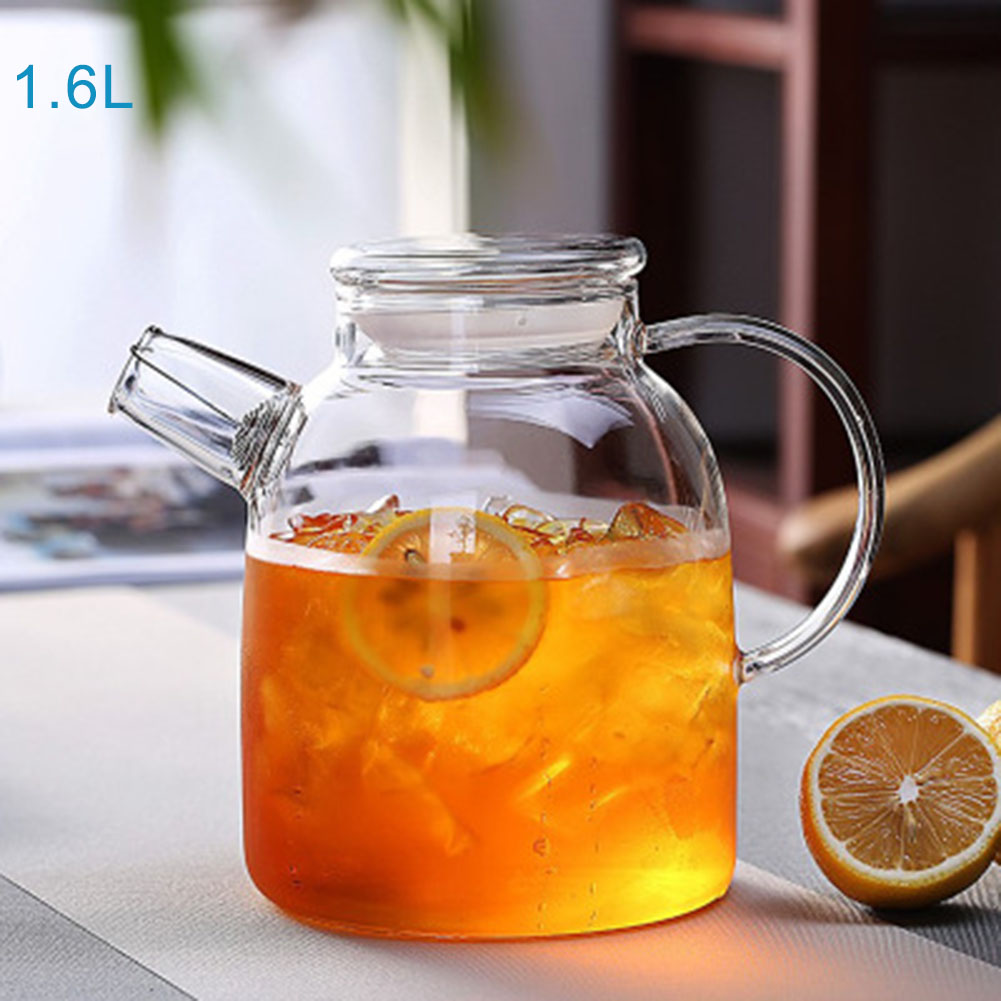 1000/1600 ミリリットル透明ホウケイ酸ガラスティーポ - Coffee Tea Jar Set のレビューと価格