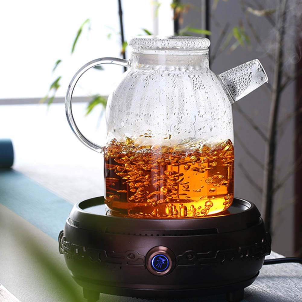 1000/1600 ミリリットル透明ホウケイ酸ガラスティーポ - Coffee Tea Jar Set のレビューと価格