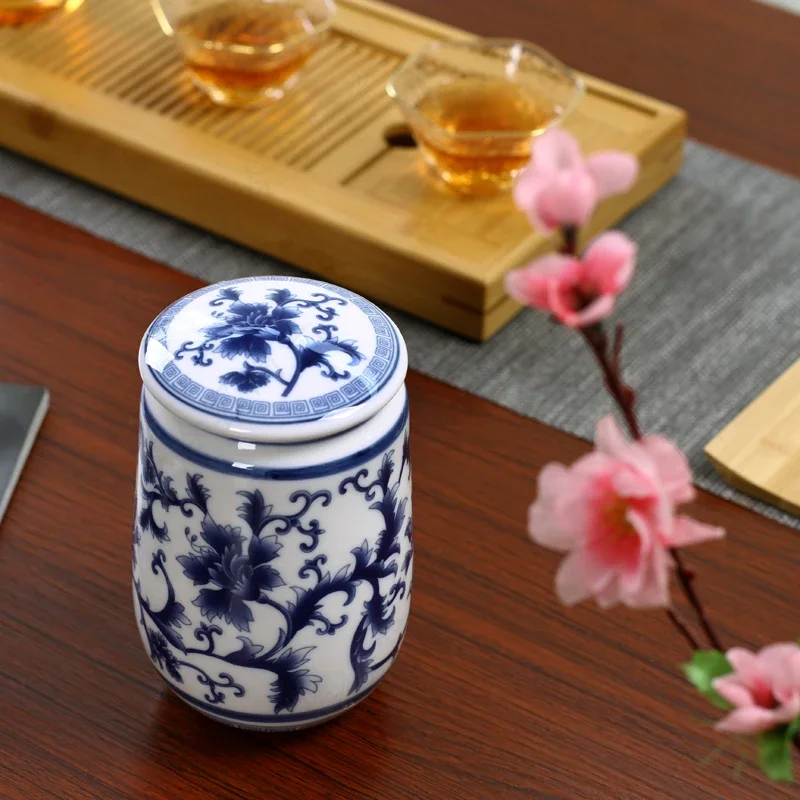 健康的な中国の宮殿,白い磁器のティーキャディ,ポータブル,セ - Coffee Tea In Chinese のレビューと価格