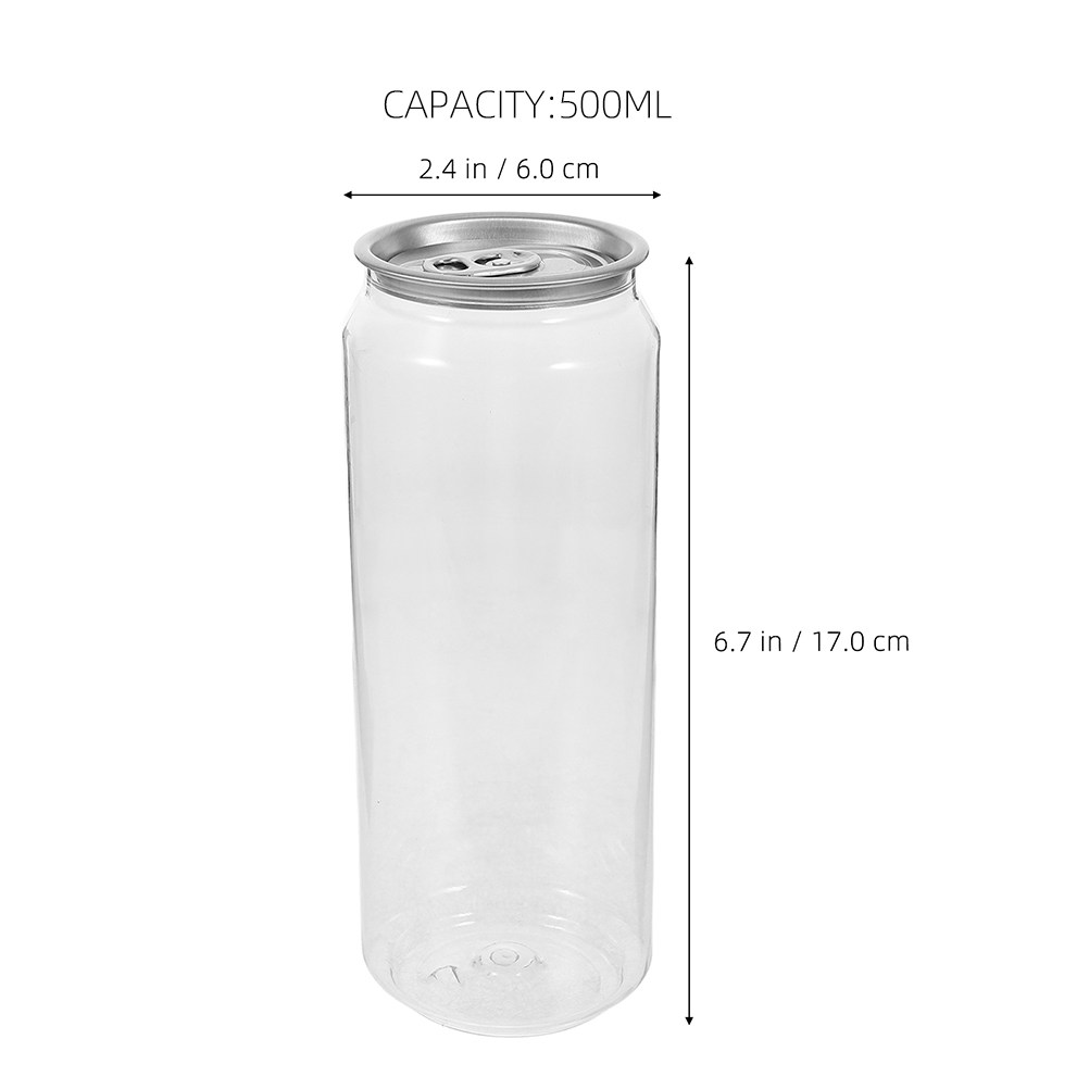 5個入り透明飲料缶、簡単に開けられる携帯用ドリンク容器、ジュ - Water Tea And Coffee のレビューと価格