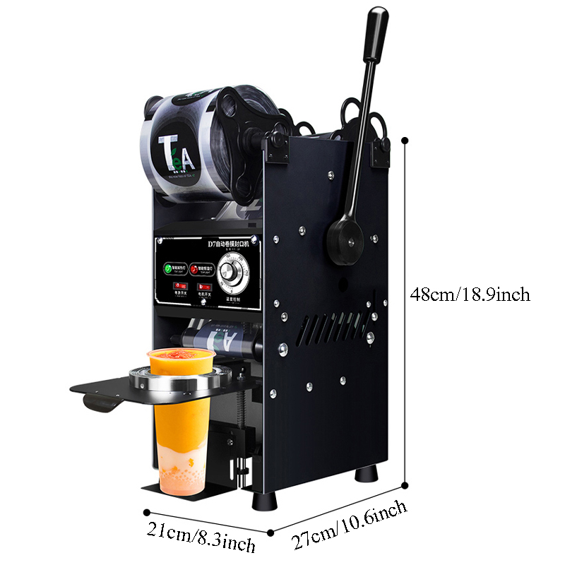 自動カップシーラー カップシーリングマシン デジタル制御 9 - Coffee Tea Boba のレビューと価格