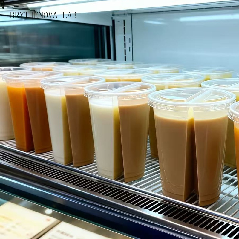2-in-1使い捨てプラスチックカップ、透明な二層構造ドリン - Coffee Tea Boba のレビューと価格