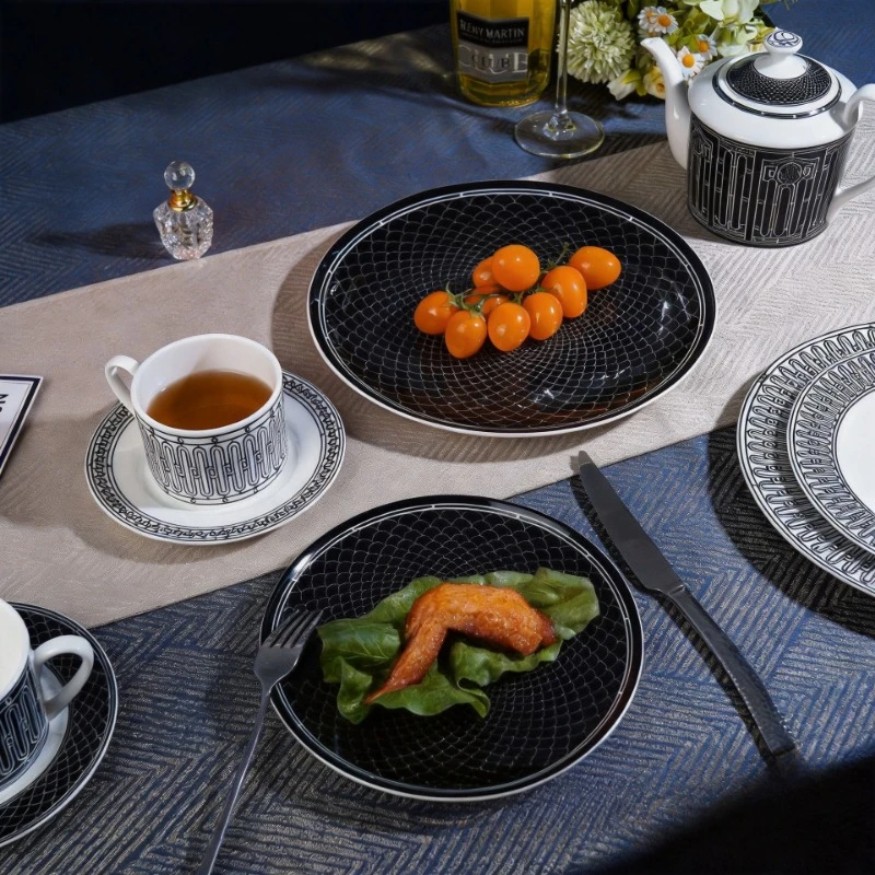 シンプルなヨーロピアンスタイルのティーセット、セラミックコー - Coffee Tea Gift Set のレビューと価格