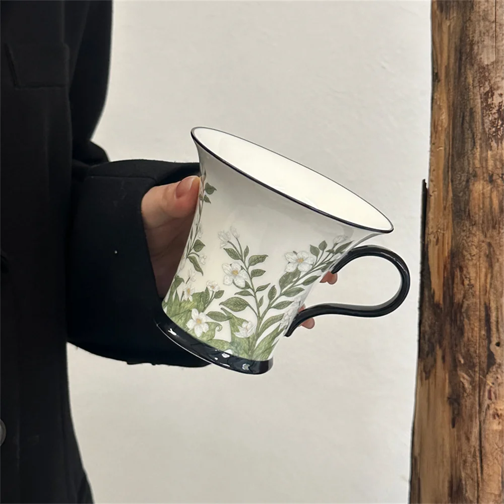 ヴィンテージ油絵ジャスミン柄コーヒーカップ＆プレートセット  - Coffee Jasmine Tea のレビューと価格