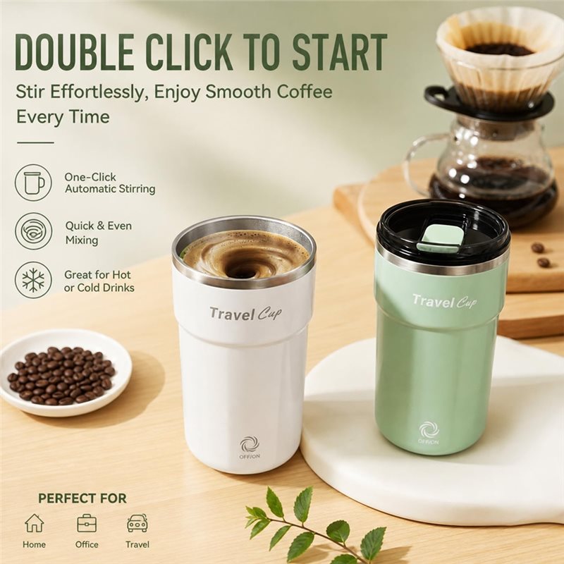 BAAG-磁気コーヒーミキシングカップ 自動かき混ぜマグカッ - Coffee Tea Mix のレビューと価格