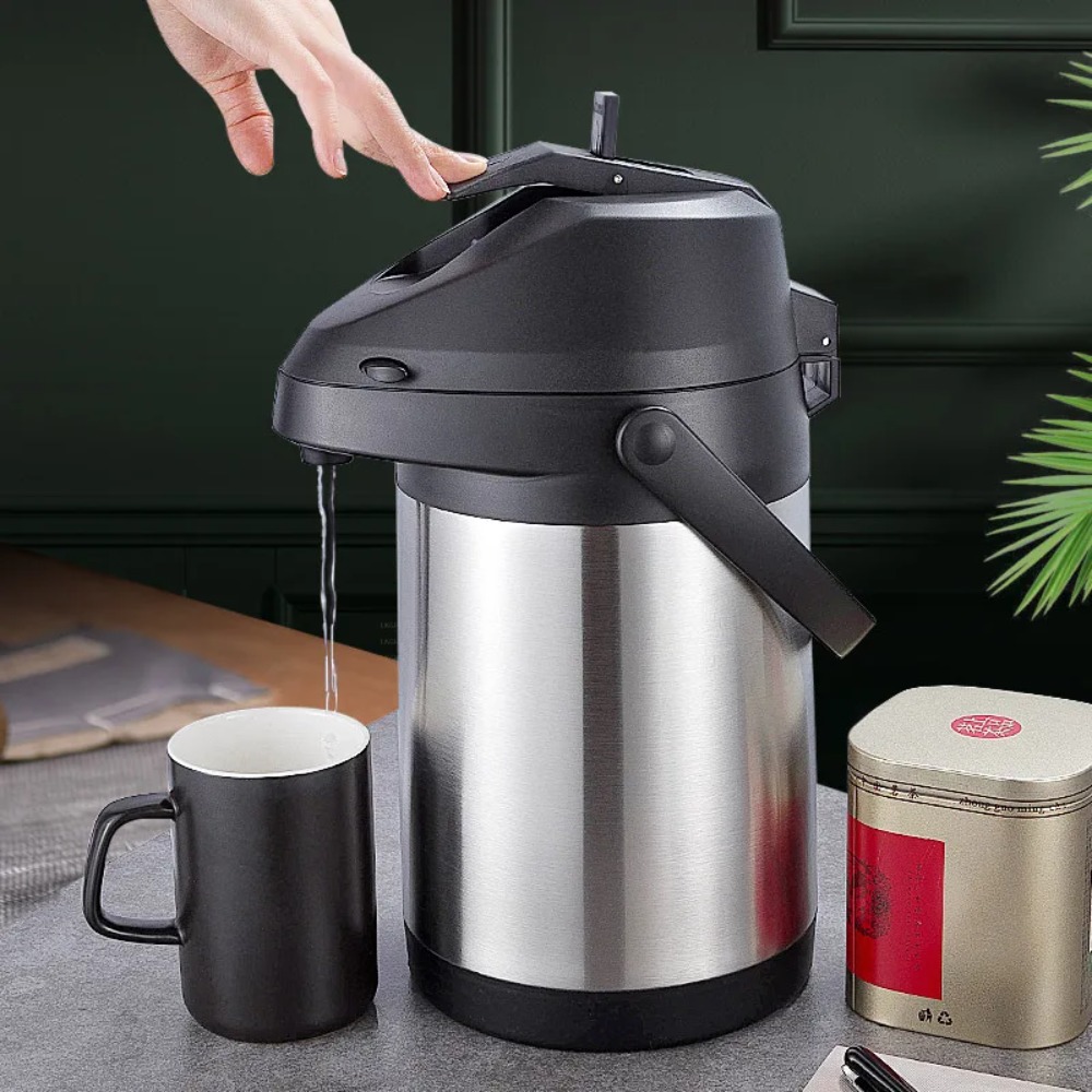 ステンレス製エアポットディスペンサー、3L保温保冷飲料サーバ - Coffee Tea Urn のレビューと価格