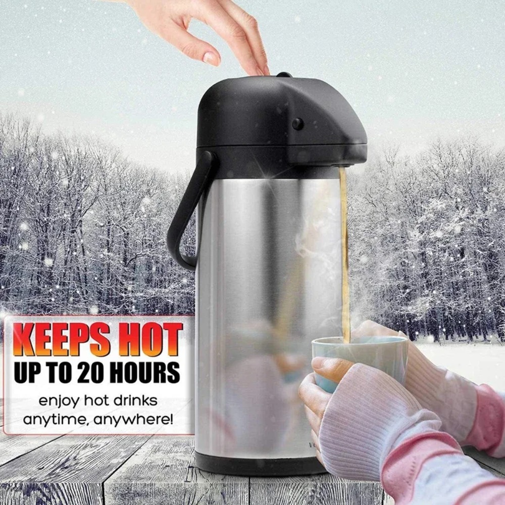 ステンレス製エアポットディスペンサー、3L保温保冷飲料サーバ - Coffee Tea Urn のレビューと価格