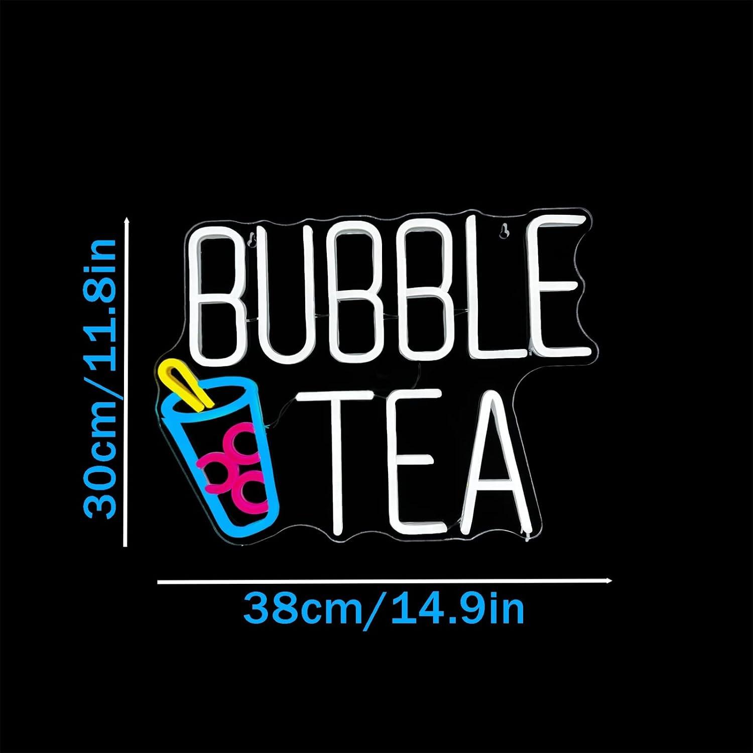 バブルティーネオンサイン調光可能LEDライト、ミルクティーシ - Coffee Tea Neon Sign のレビューと価格