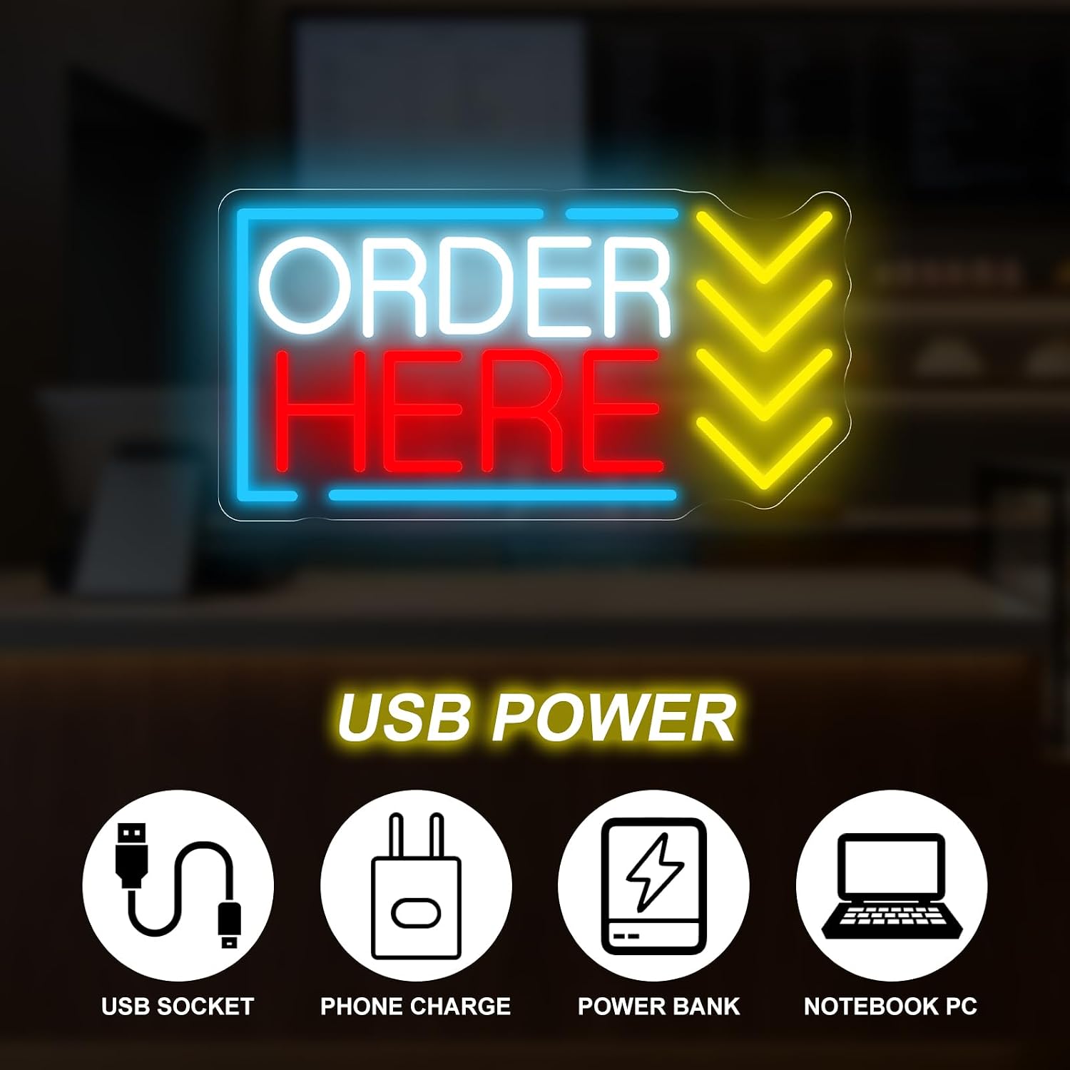 ここから注文してください ネオンサイン USB電源LEDライ - Coffee Tea Neon Sign のレビューと価格