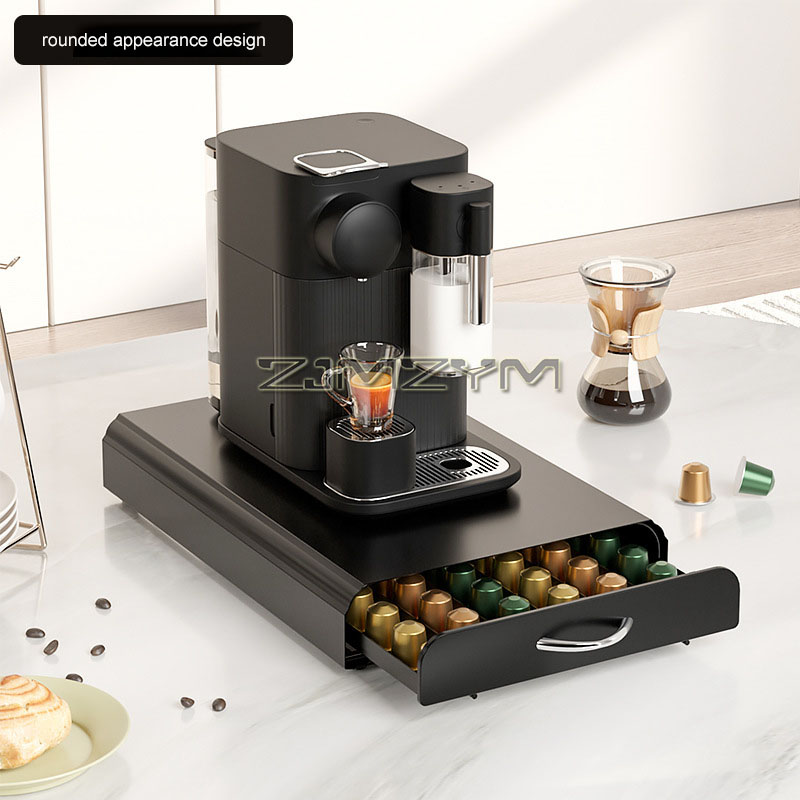 コーヒーカプセルラックデスクトップ引き出しコーヒーカプセルホ - Coffee Capsule Holder のレビューと価格