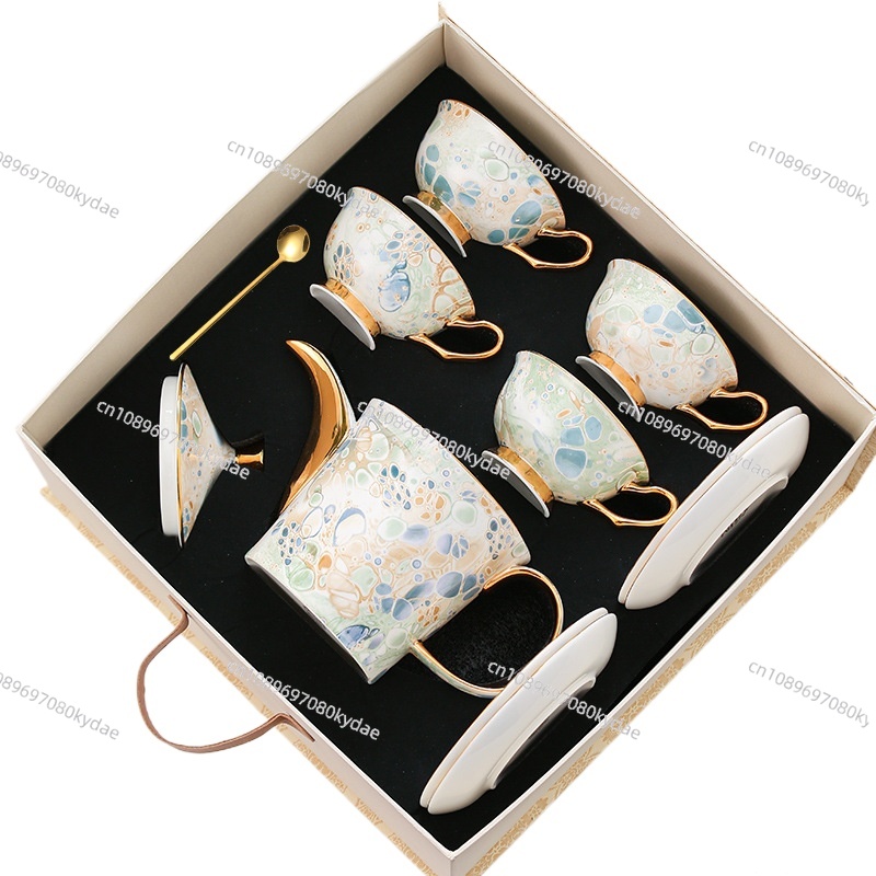 コーヒーカップ セラミックケトル 花柄ティーポット カップ  - Coffee Tea Gift Set のレビューと価格