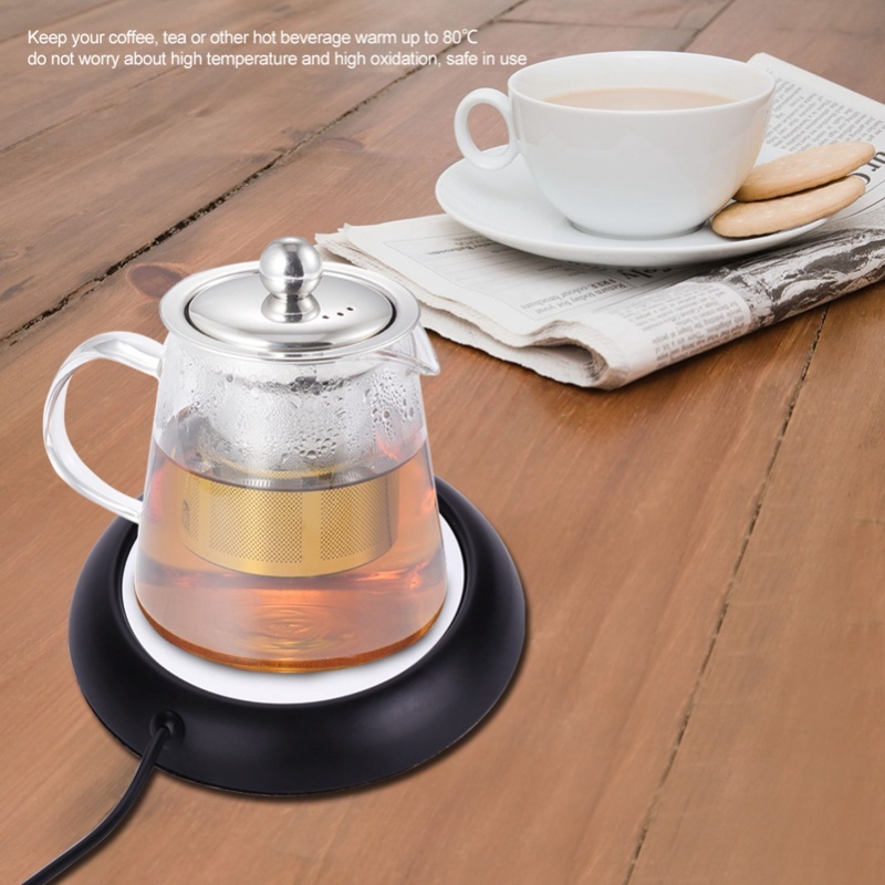 USB木目調カップウォーマー マグマット オフィス用 ティー - Coffee Tea Warmer のレビューと価格