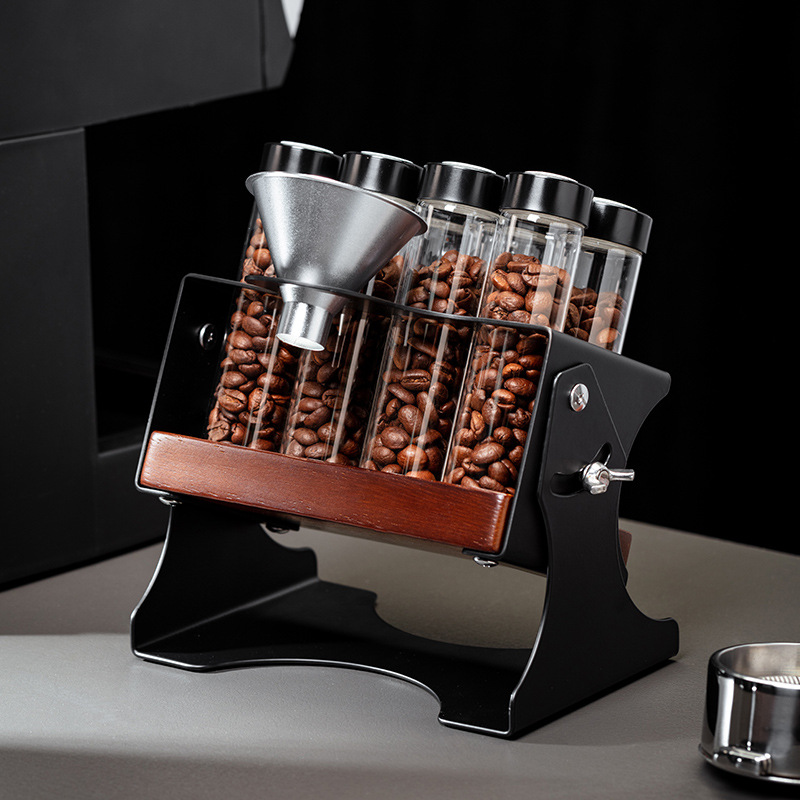 22G コーヒー豆保存容器ディスプレイラックティーチューブボ - Coffee Tea Jar Set のレビューと価格