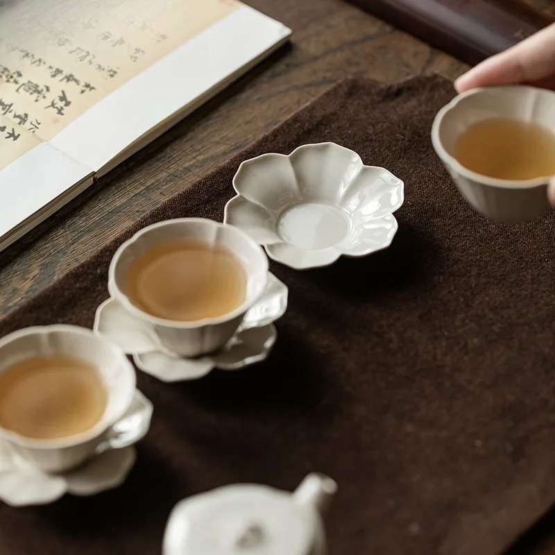植物灰ひまわりコースター高級コーヒーカップ用ベース家庭用断熱 - Coffee Tea Mix のレビューと価格