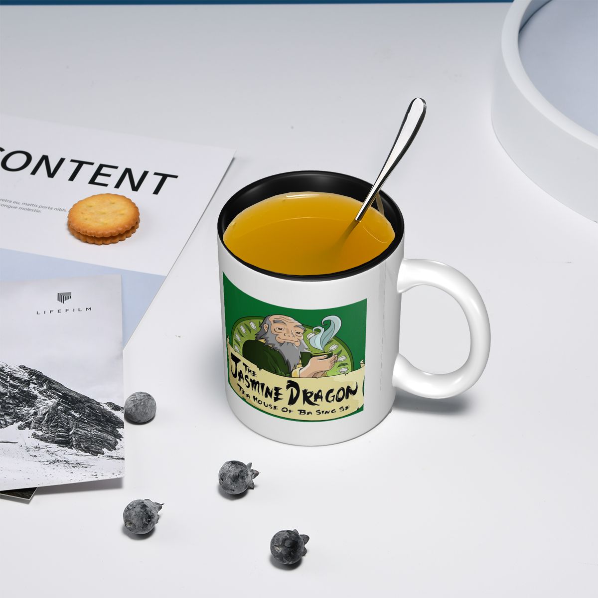 ジャスミンドラゴンティーハウスマグ面白いセラミックコーヒーカ - Coffee Jasmine Tea のレビューと価格