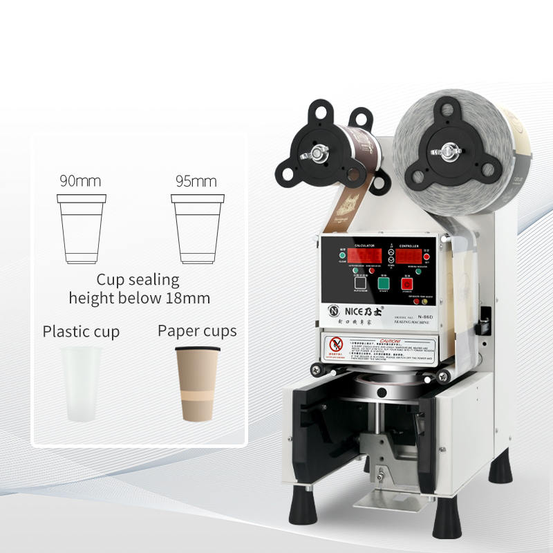 自動カップシーリングマシン 90 95 98mm PP コー - Coffee Tea Boba のレビューと価格