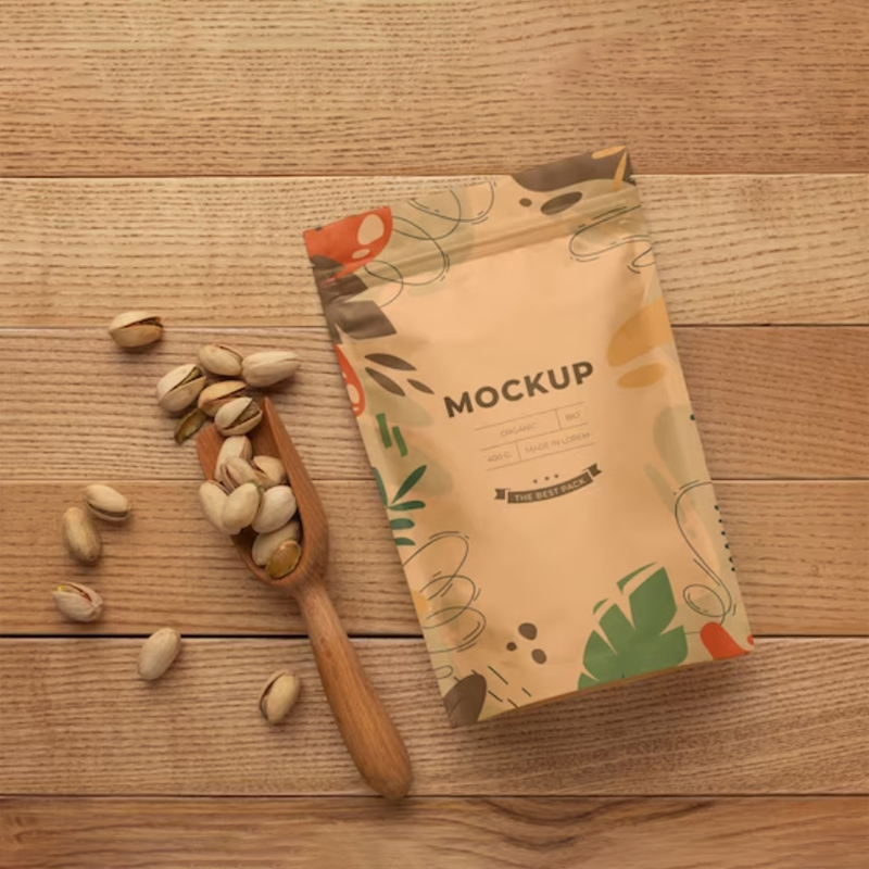 印刷クラフト紙ジッパーバッグ、再利用可能な自己密封式キャンデ - Coffee Tea In Chinese のレビューと価格