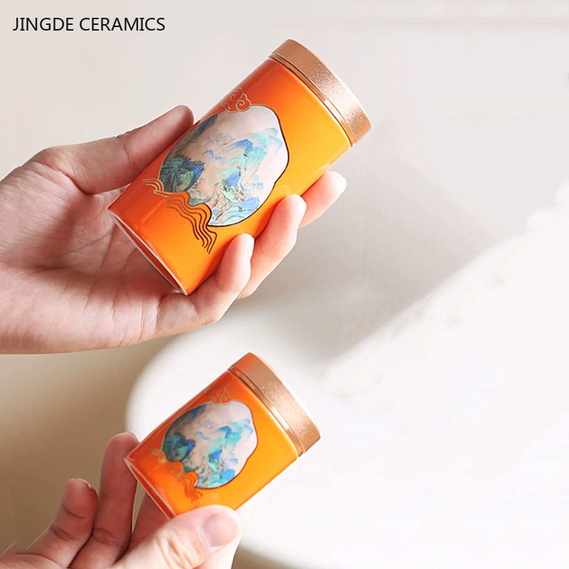 ポータブルトラベルティーキャディ,PUアラーシールジャー,セ - Coffee Tea Jar Set のレビューと価格