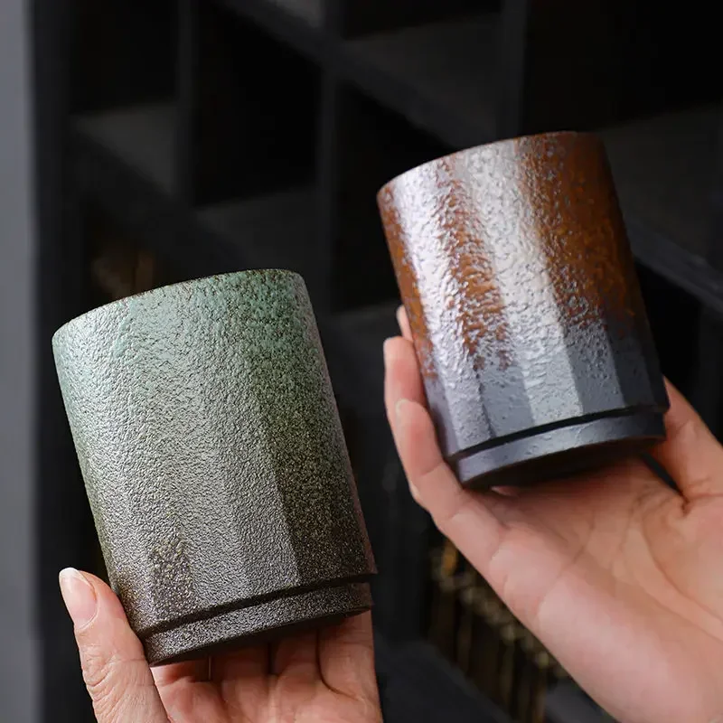 ヴィンテージ手作り中国石器マグカップ - 家庭&オフィス用の - Coffee Tea In Chinese のレビューと価格