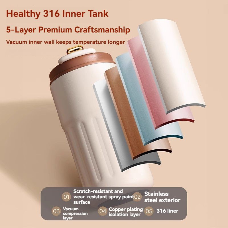 450ML LED温度表示付きステンレス製保温水筒コーヒーカ - Coffee Tea Weight Loss のレビューと価格