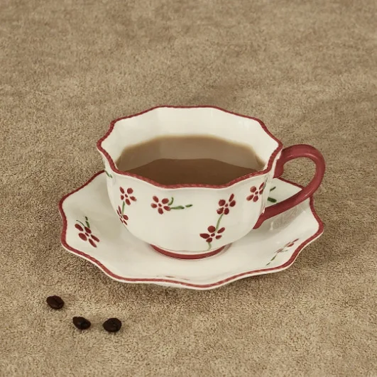 中国本土のコーヒーカップ＆ソーサー、家庭用アフタヌーンティー - Coffee Tea In Chinese のレビューと価格