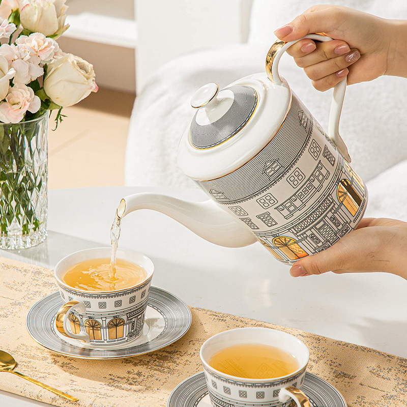 ヨーロッパの建築用カップアンドソーサー,コーヒーマグ,フレン - Coffee Tea Mix のレビューと価格